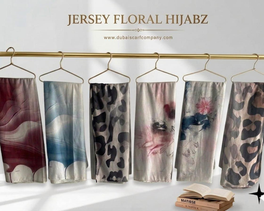 Jersey Floral Hijabs | Premium Printed Jersey Hijab Collection