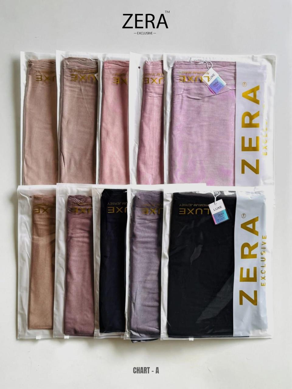 ZERA Luxe Premium Jersey Hijab Collection | 40 Exclusive Shades
