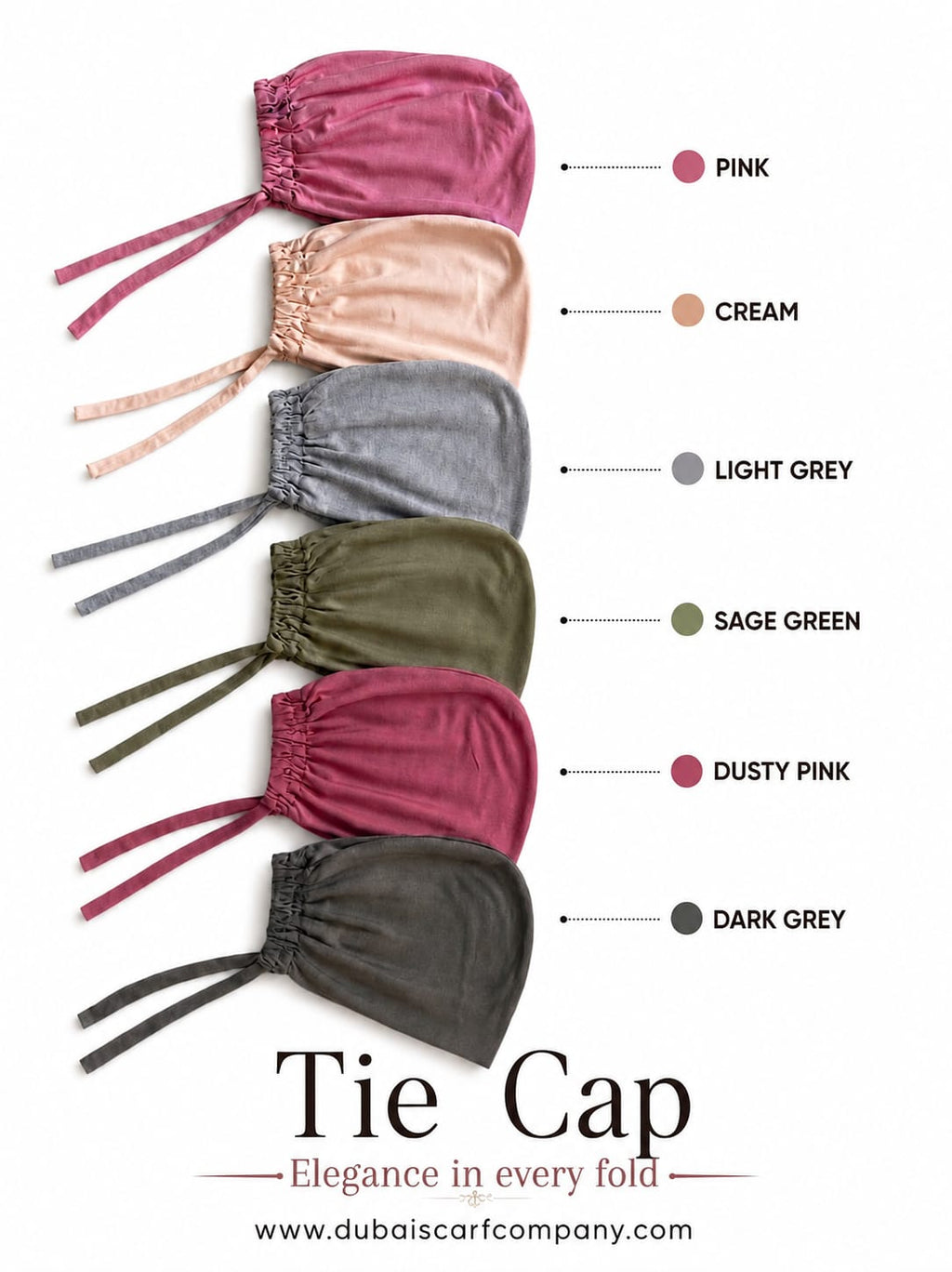 Premium Tie Cap for Hijab | Soft Adjustable Undercap for Women