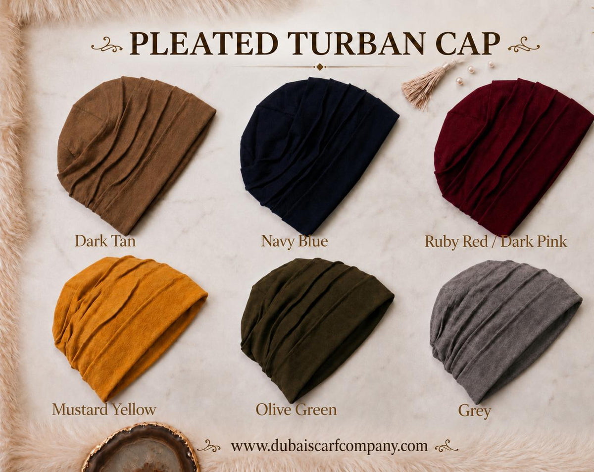Pleated Turban Cap for Hijab