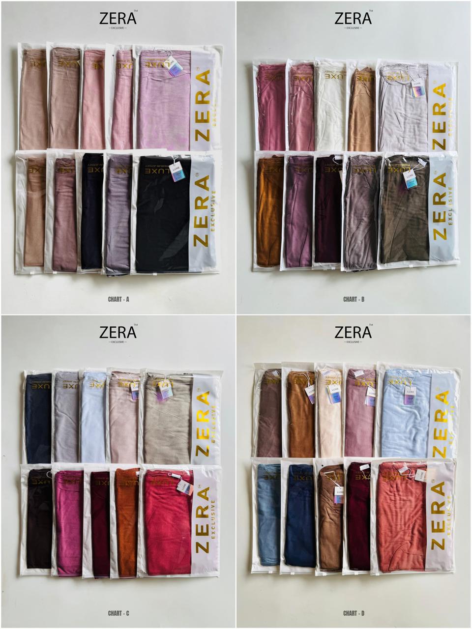ZERA Luxe Premium Jersey Hijab Collection | 40 Exclusive Shades