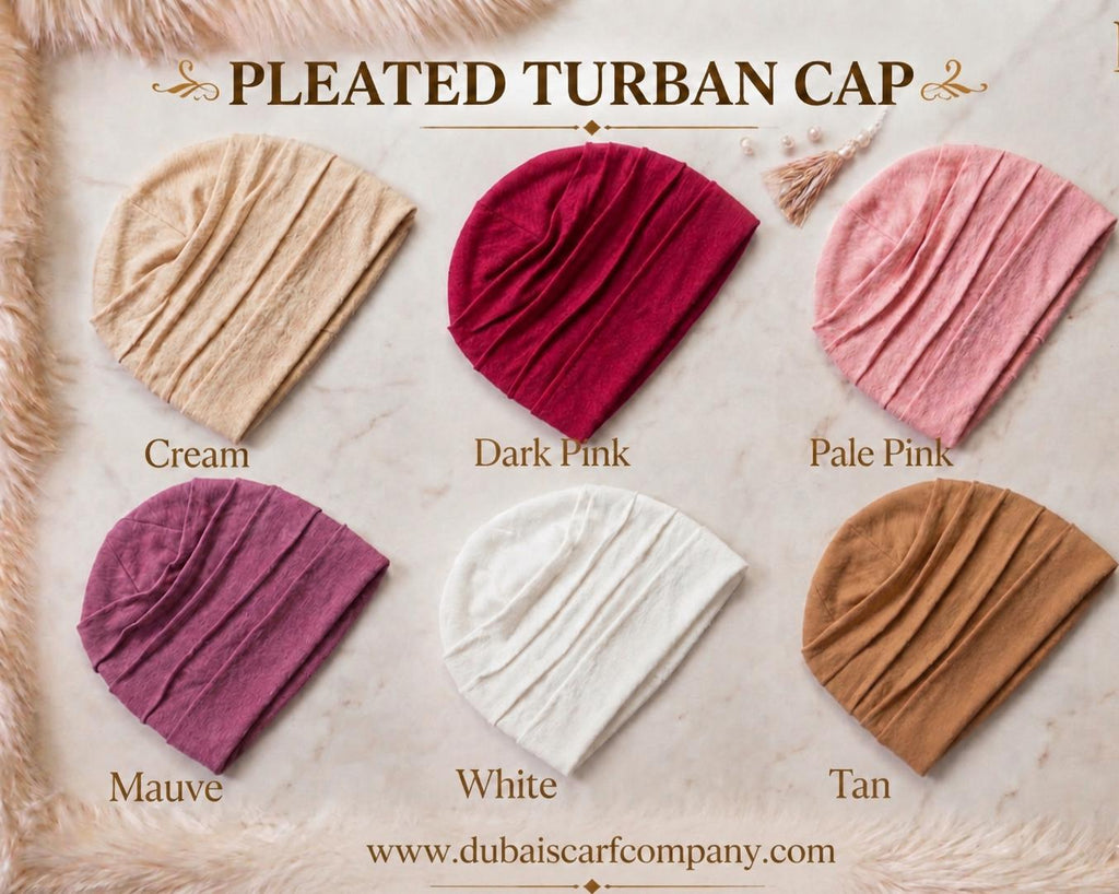 Pleated Turban Cap for Hijab