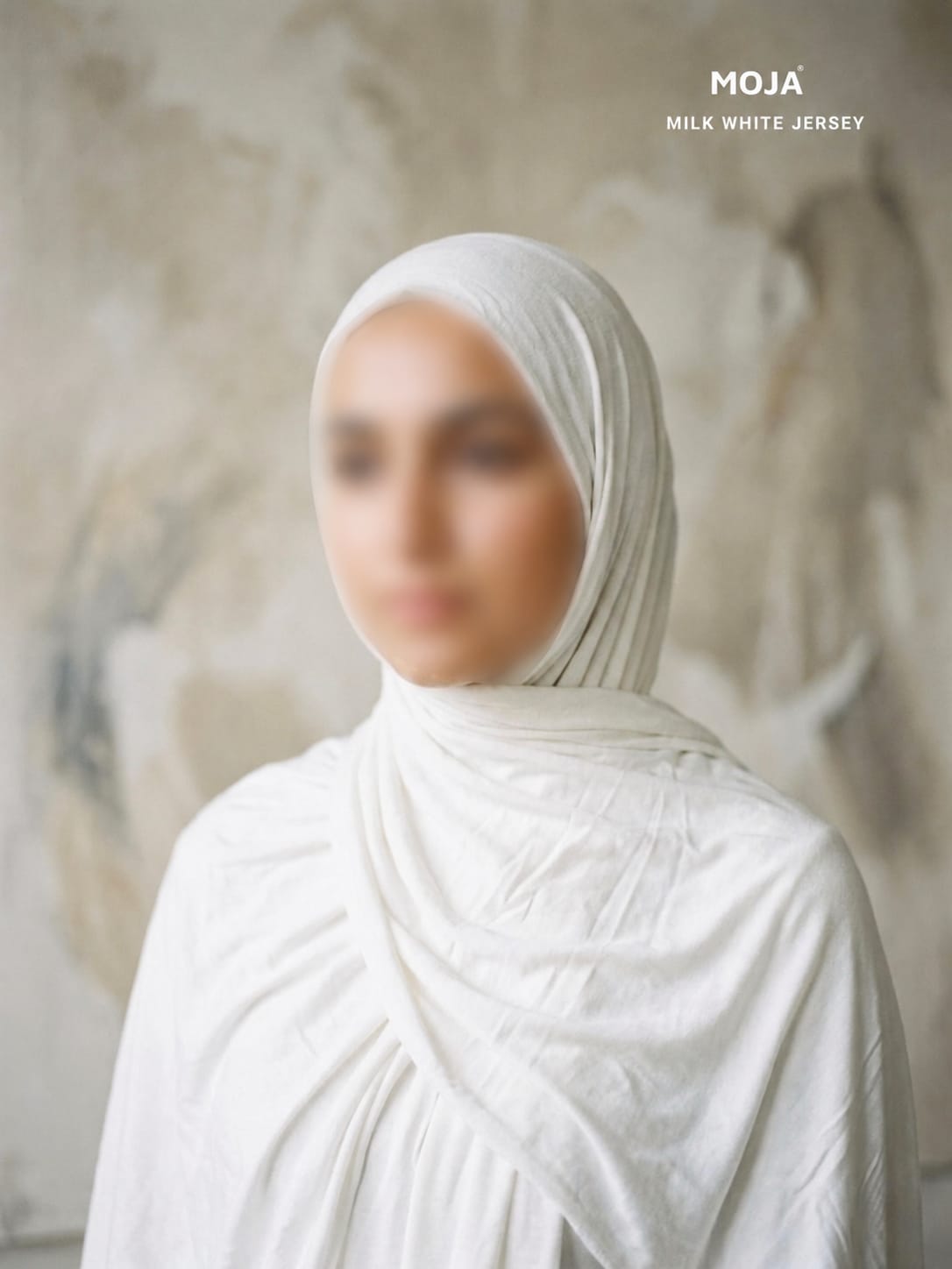 MOJA Milk White Premium Jersey Hijab
