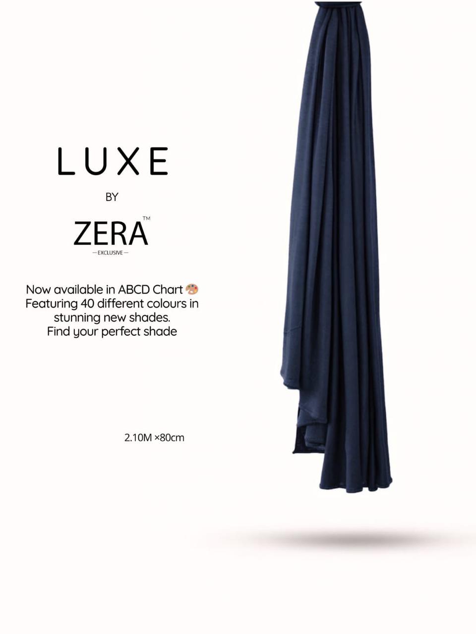 ZERA Luxe Premium Jersey Hijab Collection | 40 Exclusive Shades