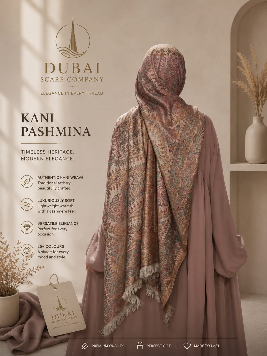 Kani Pashmina Hijab – Premium Heritage Collection