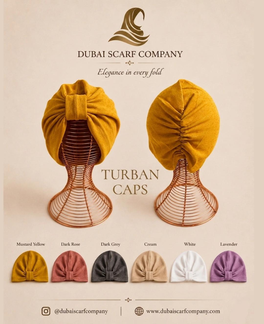 Premium Turban Cap – Soft Stretch Pre-Tied Hijab Turban