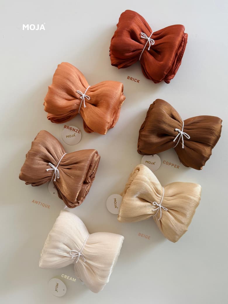 MOJA Organza Shimmer Hijab Collection | 30 Premium Shades