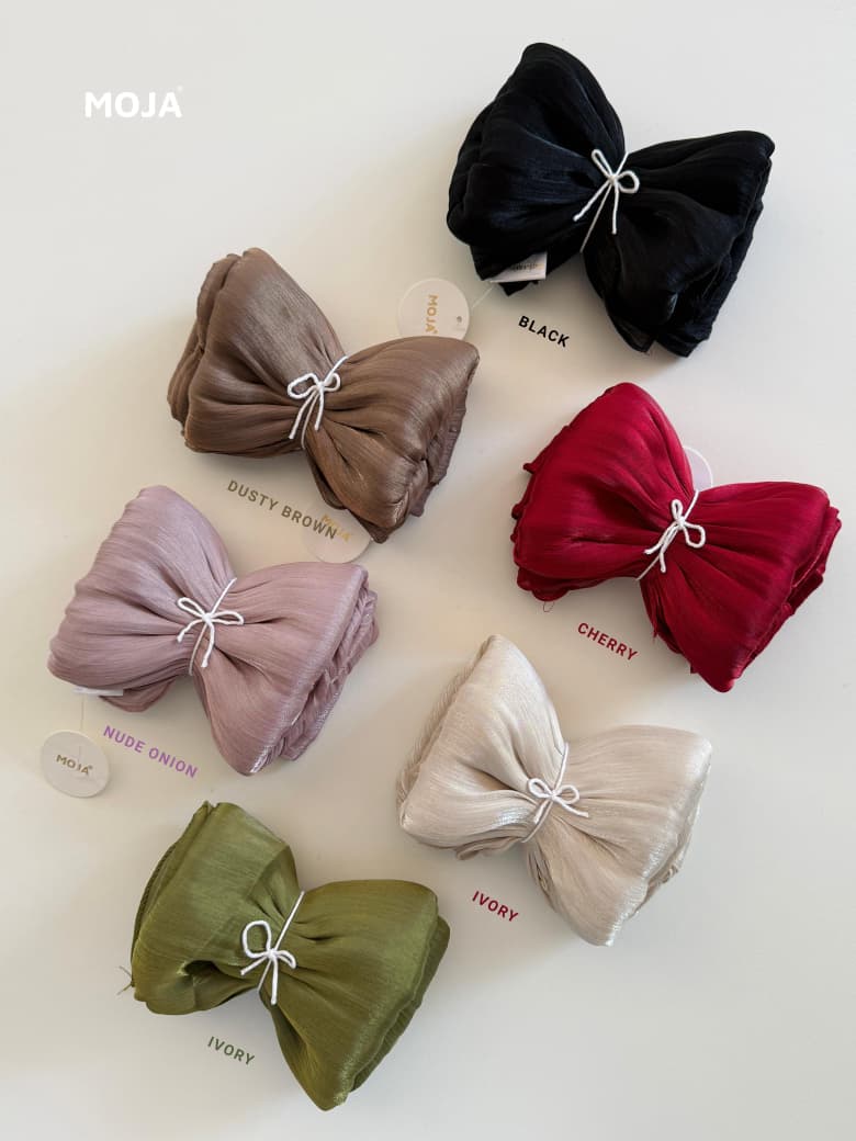 MOJA Organza Shimmer Hijab Collection | 30 Premium Shades