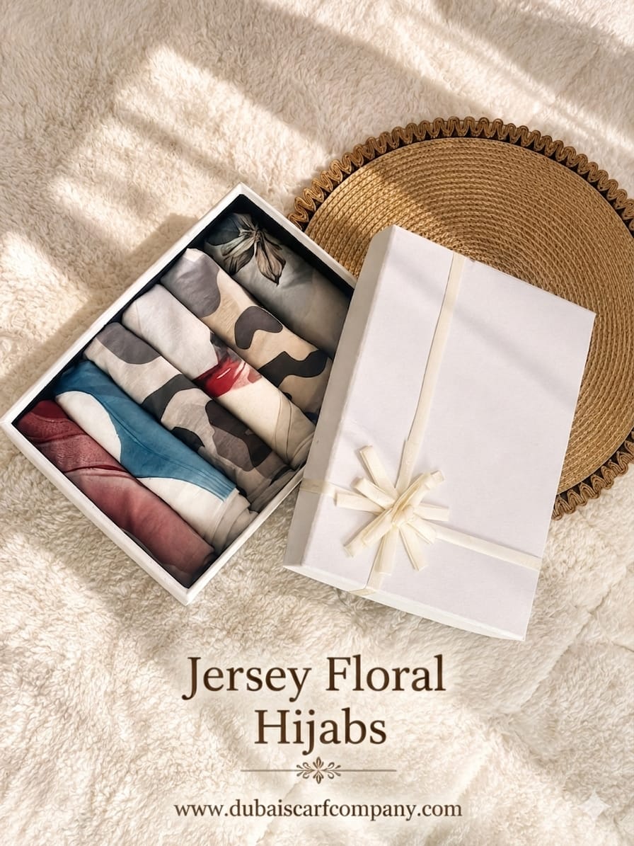 Jersey Floral Hijabs | Premium Printed Jersey Hijab Collection