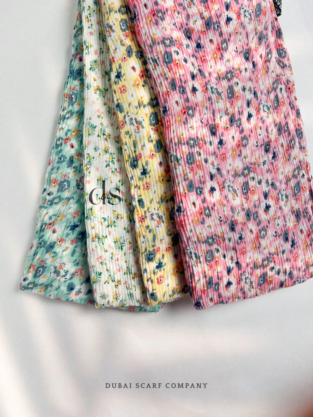 DSC PRINTED COTTON PLEATED HIJABS