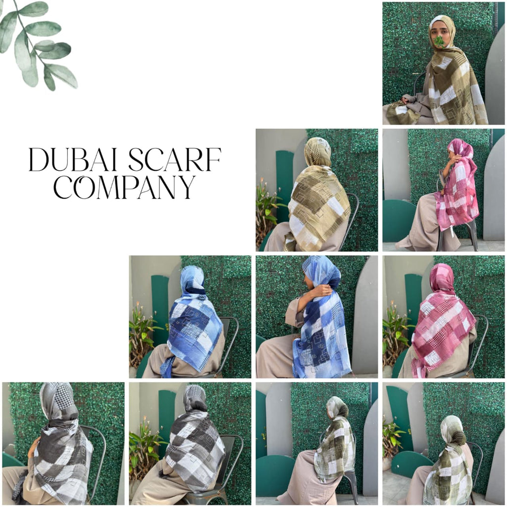 DSC TEXTURED CHECK STONE HIJABS
