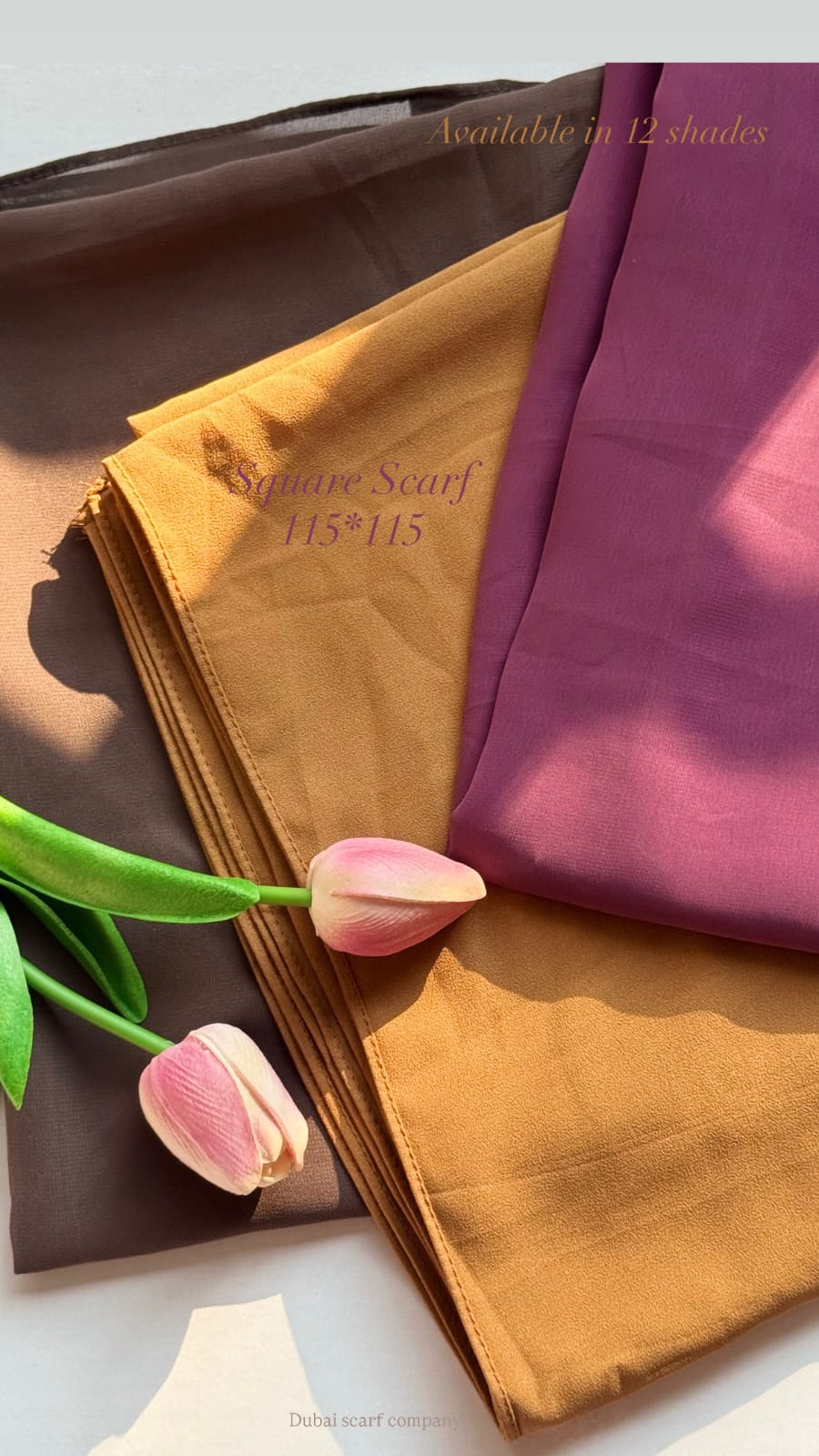 PLAIN SQUARE SCARF