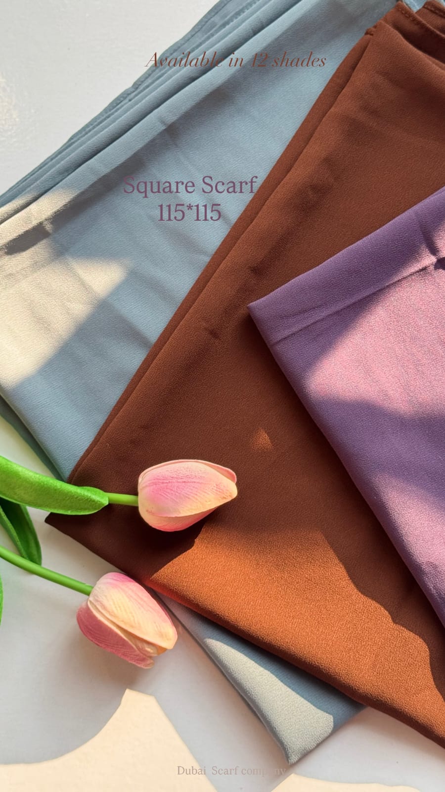 PLAIN SQUARE SCARF