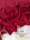 ✨ ZERA Chiffon Rhinestone – Golden Edition ✨ Exclusive Premium Collection