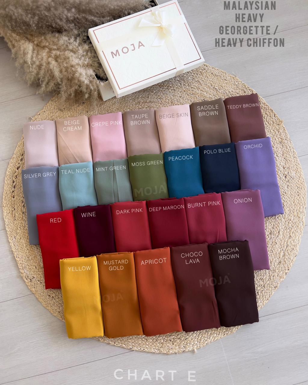 MOJA Malaysian – 150 Colours Available