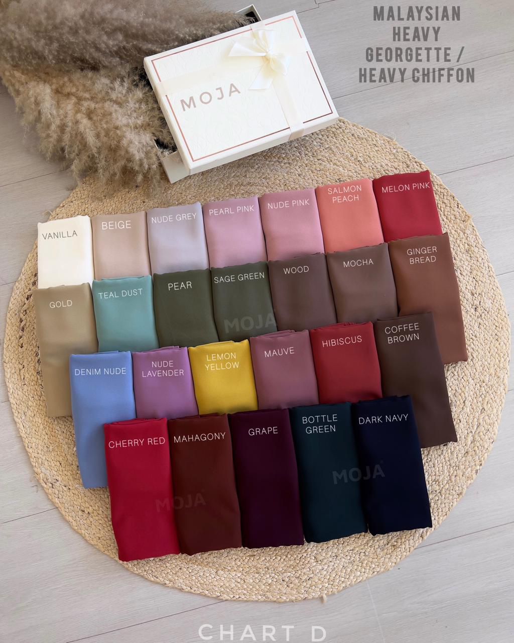 MOJA Malaysian – 150 Colours Available