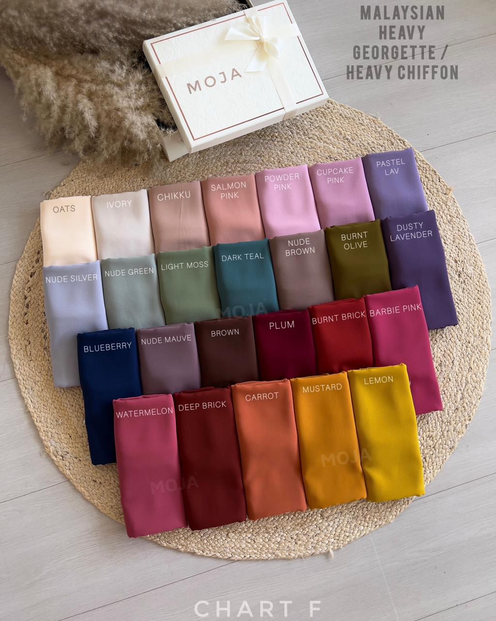 MOJA Malaysian – 150 Colours Available